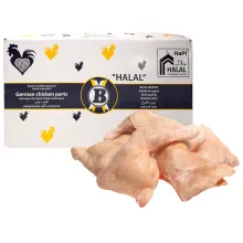 Hähnchen-Schenkel mit Rückenstück, tiefg.. Hähnchen-Schenkel mit Rückenstück, tiefg..