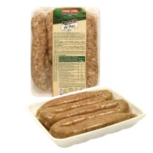 Grobe Bratwurst aus Schweine- und Rindfl.. Grobe Bratwurst aus Schweine- und Rindfl..