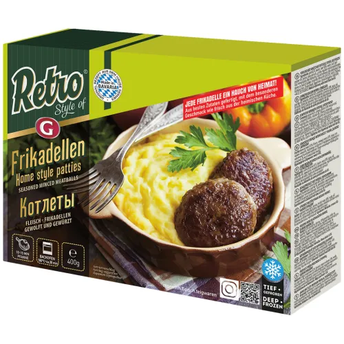 Retro Kotlety Hackfleischerzeugnis, tiefgefroren