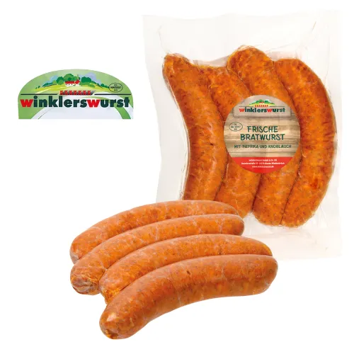 Bratwurst Siebenbürger Art mit Paprika und Knoblauch, tiefgefroren