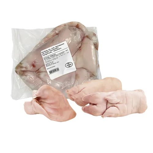 Mischung aus zwei Spitzbeinen und einem Schweineohr, tiefgefroren, vakuumiert