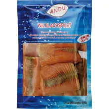 Wildlachsfilet portioniert, tiefgefroren Wildlachsfilet portioniert, tiefgefroren