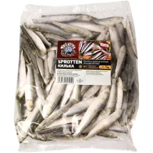 Sprotten mit Kopf unausgenommen, tiefgef.. Sprotten mit Kopf unausgenommen, tiefgef..