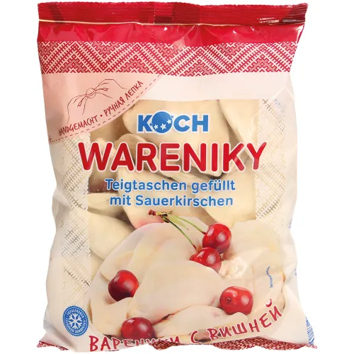 Вареники с начинкой из вишни, замороженные