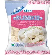 Teigtaschen gefüllt mit Schweine- und Ri.. Teigtaschen gefüllt mit Schweine- und Ri..