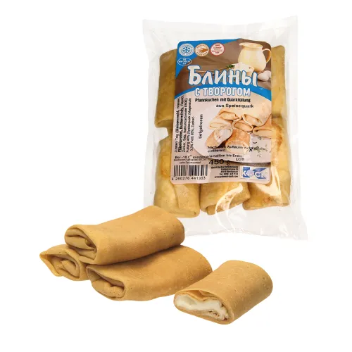 Блины с начинкой из творога