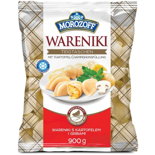 MOROZOFF Teigtaschen Wareniki mit Kartoffel-Champignonsfüllung, tiefgefroren