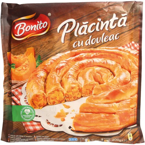 Yufkateiggebäck – Gebäck aus gezogenem Strudelteig mit 40% Kürbisfüllung, tiefgefroren