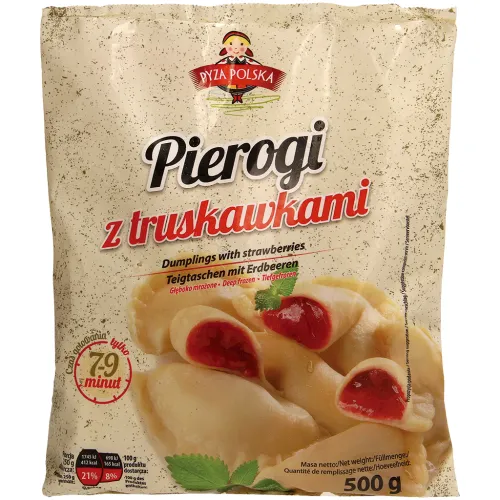 Teigtaschen mit 40% Erdbeerfüllung, tiefgefroren