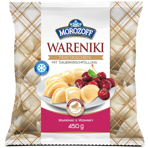 MOROZOFF Teigtaschen Wareniki mit Sauerkirschfüllung, tiefgefroren