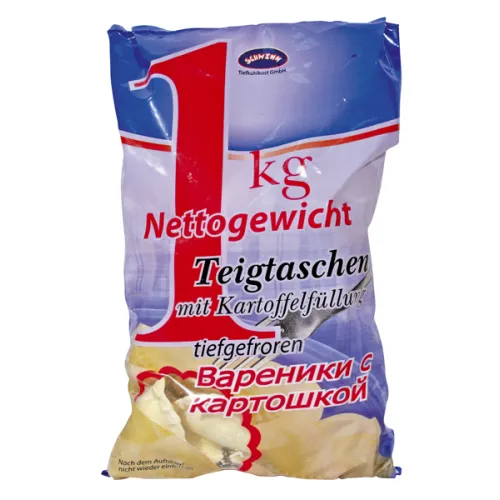 Teigtaschen mit Kartoffelfüllung Wareniki