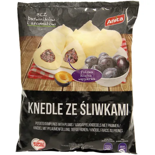 Knödel mit Pflaumenfüllung, tiefgefroren