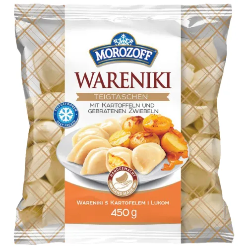 MOROZOFF Вареники с картофелем и жареным луком, замороженные