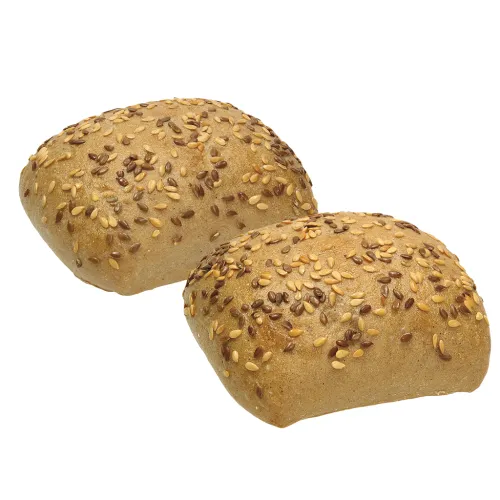 Bulka zytnia Weizenmischbrötchen mit Haferflocken und Leinsamen, vorgebacken, tiefgefroren