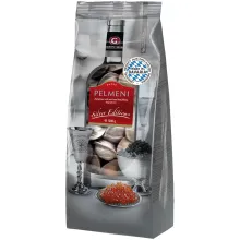 Teigtaschen mit Schweinefleisch- und Rin..