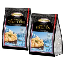 Teigtaschen mit Schweinefleisch- und Rin..