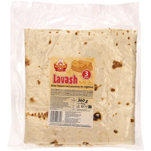 Lavash Dünnes Fladenbrot nach armenischer Art, tiefgefroren