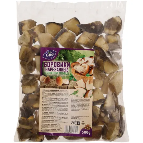 Geschnittene Steinpilze, tiefgefroren