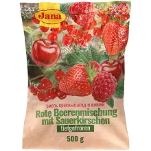Смесь красных ягод и вишни, замороженная