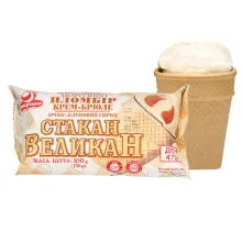 Plombir Eis mit Crème-Brulée-Geschmack u.. Plombir Eis mit Crème-Brulée-Geschmack u..