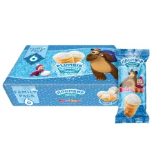 Eiscreme mit Vanillegeschmack Eiscreme mit Vanillegeschmack