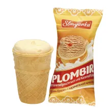 Eiskrem Slavyanka mit Karamellgeschmack .. Eiskrem Slavyanka mit Karamellgeschmack ..