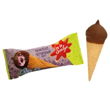Eis mit Vanille-Heidelbeergeschmack mit ..