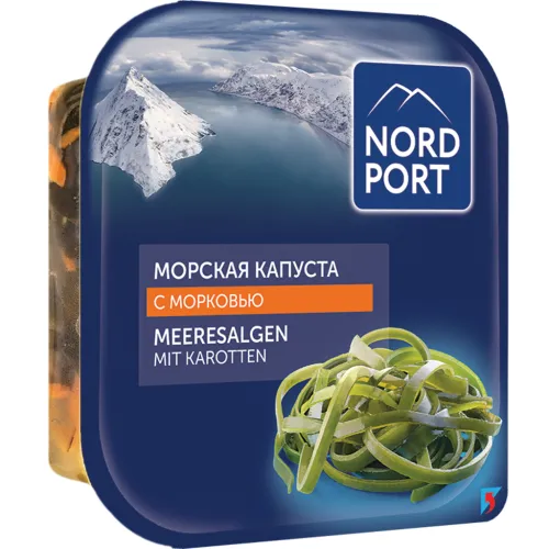 Meeresalgen eingelegt mit Karotten