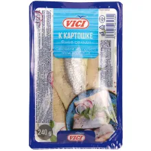 Gesalzene Heringsfilets ohne Haut, in Öl.. Gesalzene Heringsfilets ohne Haut, in Öl..