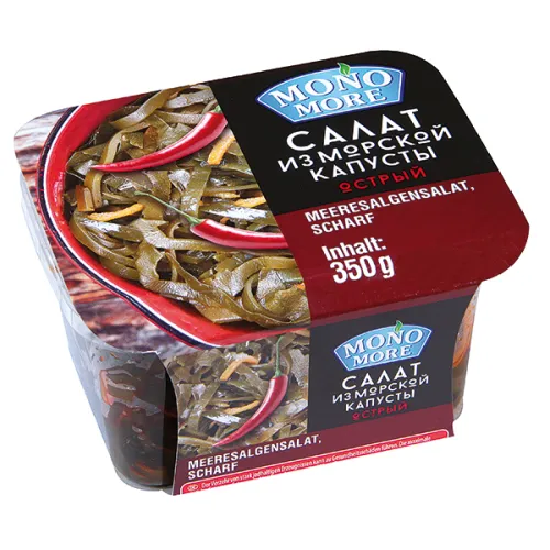 Салат из морской капусты острый