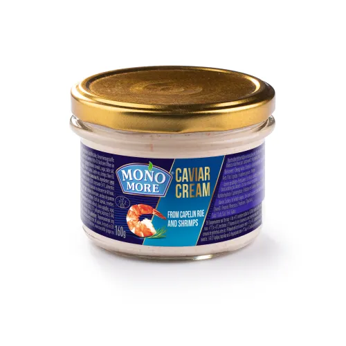 MONO MORE Brotaufstrich mit Capelinrogen 40% und Garnelen 8%
