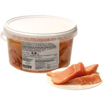 Lachsfiletstücke (Salmo salar) gesalzen ..