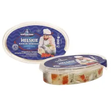 Heringsröllchen (Clupea harengus) mit P.. Heringsröllchen (Clupea harengus) mit P..