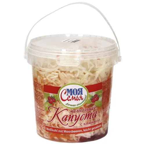 MOJA SEMJA Frisch eingesäuerter Weißkohl mit Moosbeeren