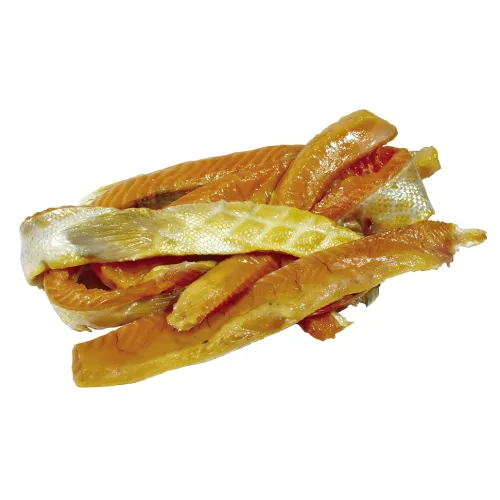 Kaltgeraucherte Lachsbauchabschnitte