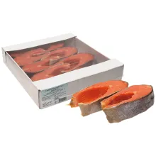 Lachsforellensteak (Oncorhynchus mykiss).. Lachsforellensteak (Oncorhynchus mykiss)..