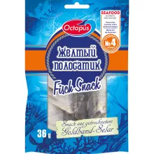Snack aus Goldband-Selar, getrocknet und..