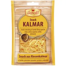 Snack aus Riesenkalmar in Streifen, getr.. Snack aus Riesenkalmar in Streifen, getr..