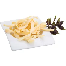 Snack aus Tintenfischringen (Dosidicus g.. Snack aus Tintenfischringen (Dosidicus g..