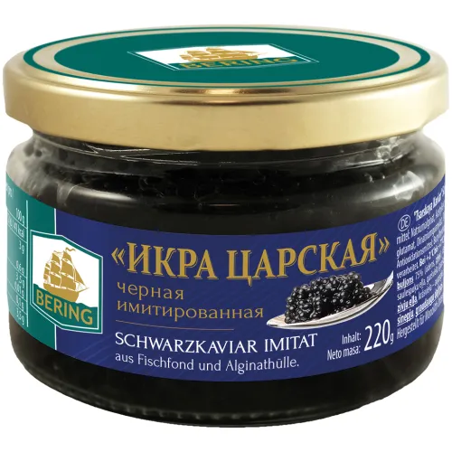 Черная имитированная икра Икра Царская