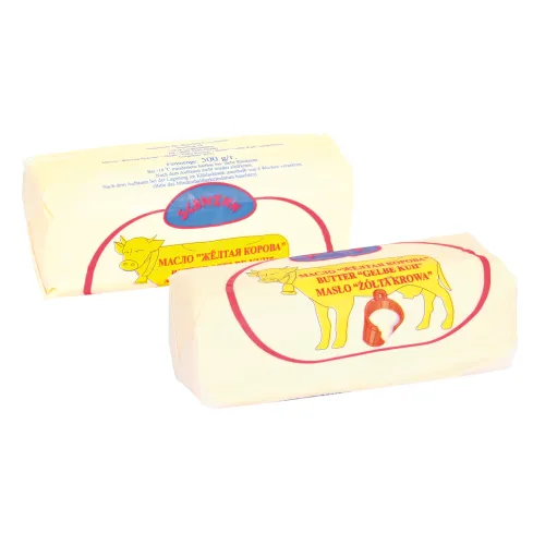 Butter Gelbe Kuh 82% Fett, tiefgefroren