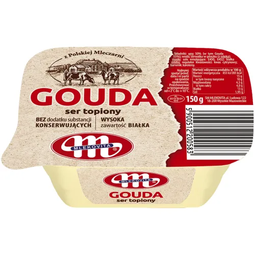 Gouda ser topiony streichfähige Schmelzkäsezubereitung, Rahmstufe.