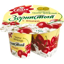 Dessert aus körnigem Frischkäse und Sahn..