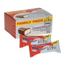Dessertriegel mit Vanillegeschmack in ka.. Dessertriegel mit Vanillegeschmack in ka..
