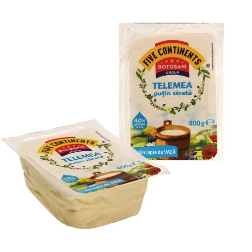 Telemea putin sarata - Rumänischer Käse in Salzlake gereift aus pasteurisierter Kuhmilch. Fettstufe.