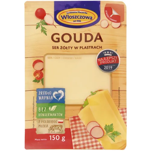 Ser Gouda Schnittkäse in Scheiben, Vollfettstufe