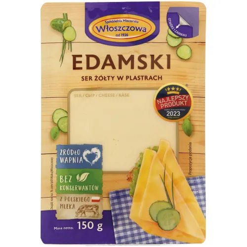 Ser Edamski Schnittkäse in Scheiben, Vollfettstufe