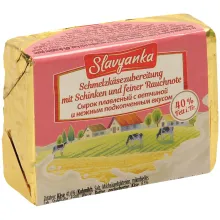 Schmelzkäsezubereitung mit geräuchertem .. Schmelzkäsezubereitung mit geräuchertem ..