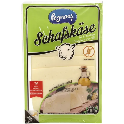 Овечий сыр, выдержанный не менее 3 недель, 45% жирности в сух.вещ.