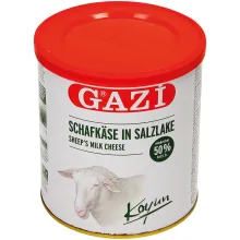 GAZI Schafkäse in Salzlake 50% Fett i.Tr.. GAZI Schafkäse in Salzlake 50% Fett i.Tr..